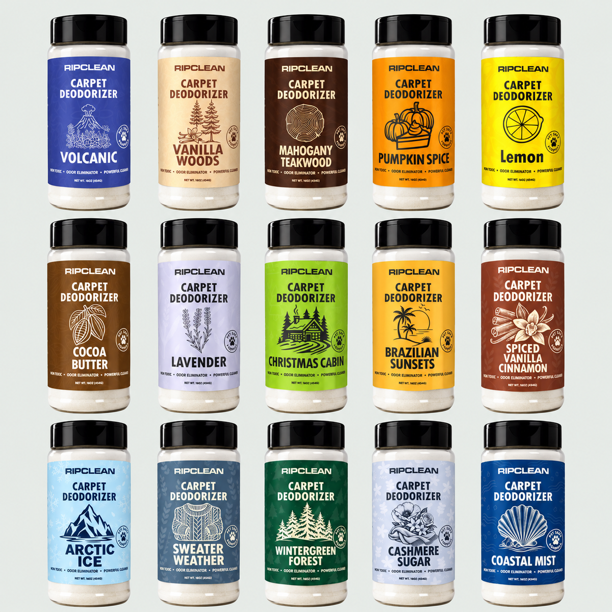 Scented Carpet & Upholstery Deodorizer Powder