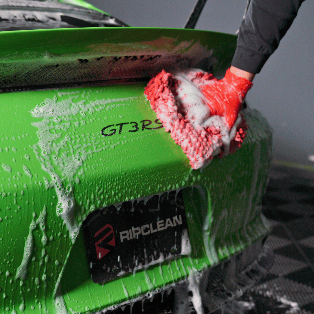 Big Red Microfiber Noodle Car Wash Mitt