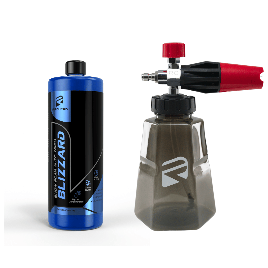 Ripclean Exterior Wash Kit with Extreme Blizzard Foaming Soap and Ultra Thick Foam Cannon