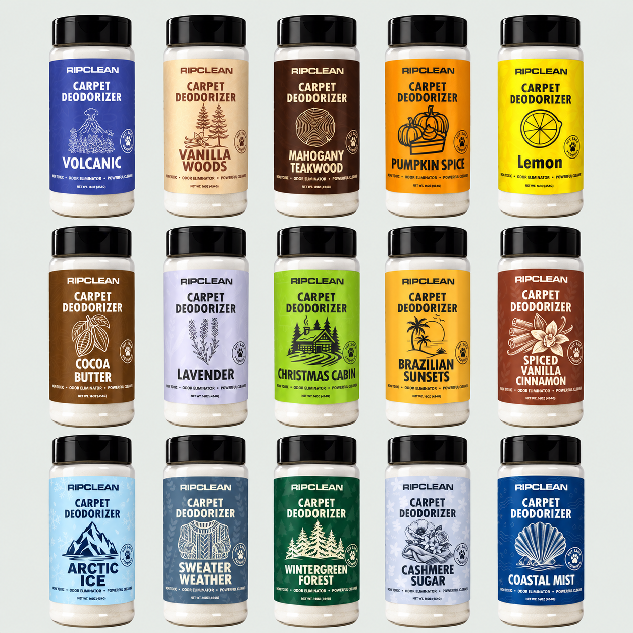 Scented Carpet & Upholstery Deodorizer Powder