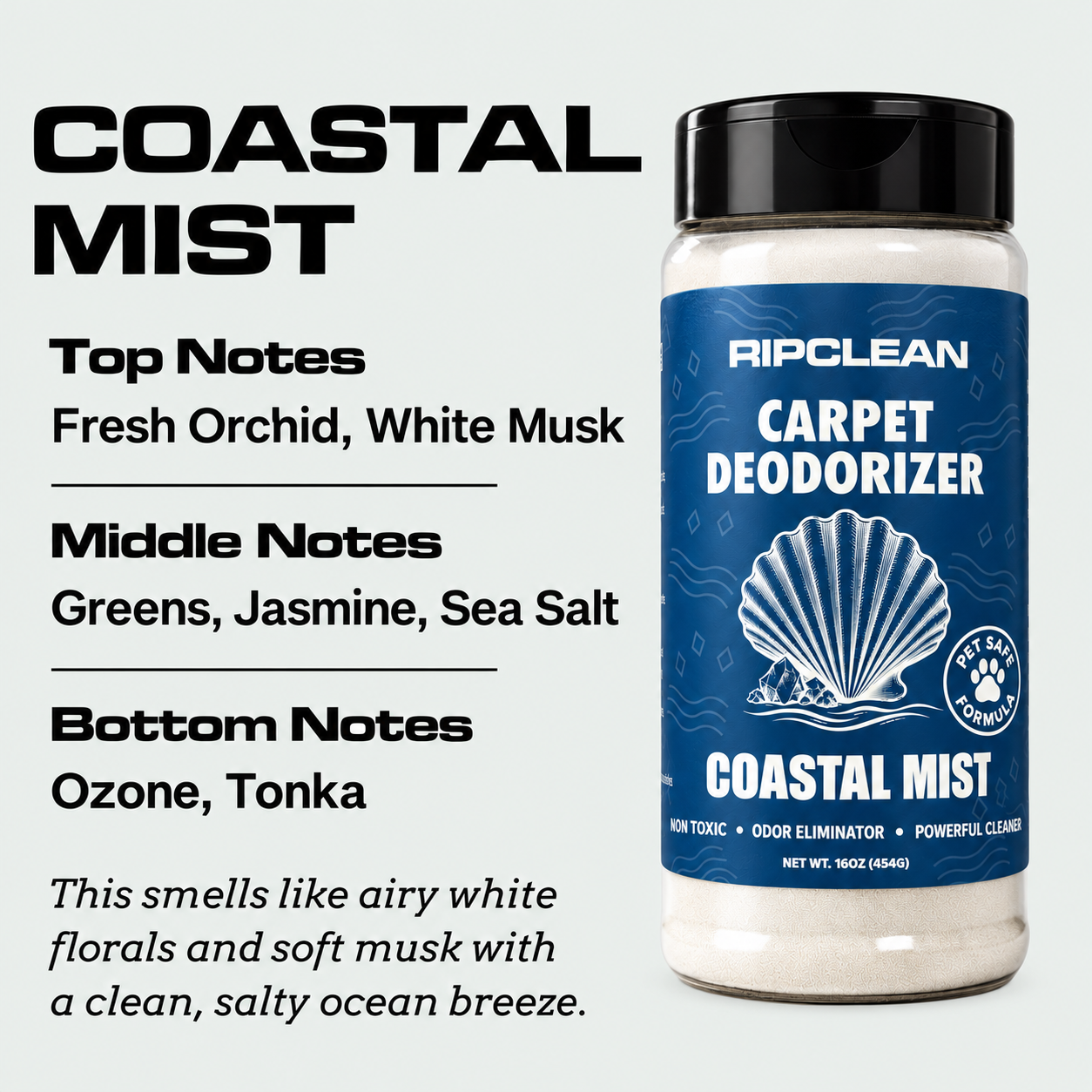 Scented Carpet & Upholstery Deodorizer Powder