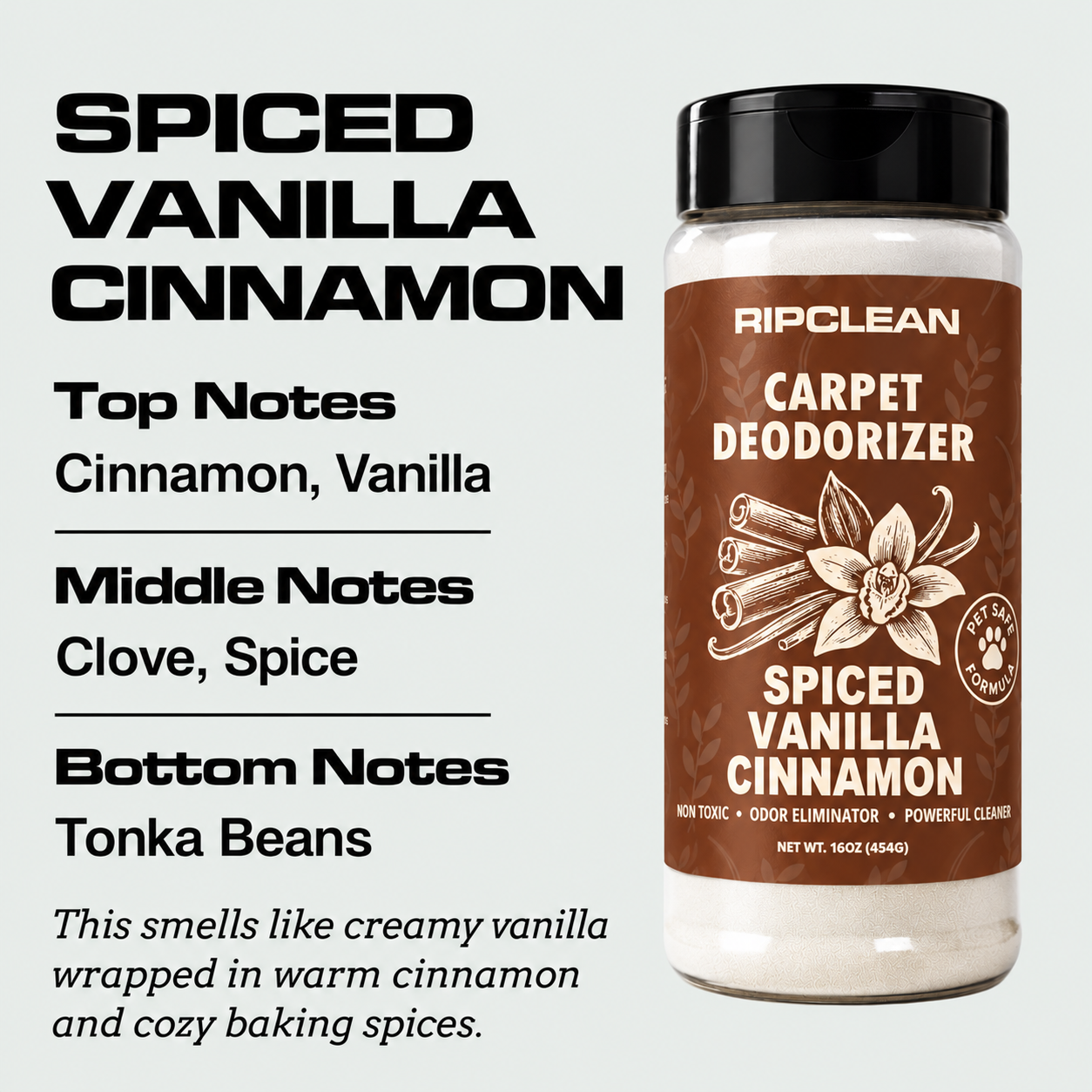 Scented Carpet & Upholstery Deodorizer Powder