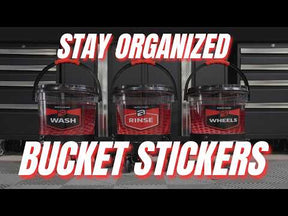 Bucket Stickers-Premium Vinyl Sticker Labels